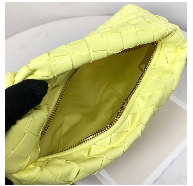 Bottega Veneta Mini Jodie in Intrecciato Bright Yellow