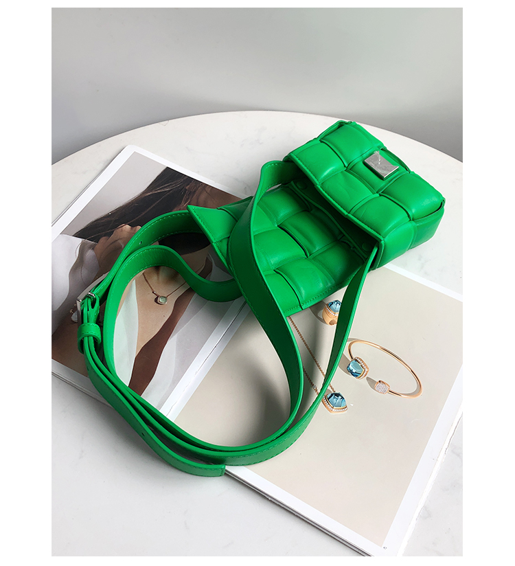 Bottega Veneta Mini Padded Crossbody Bag in Parrot Green (716648)