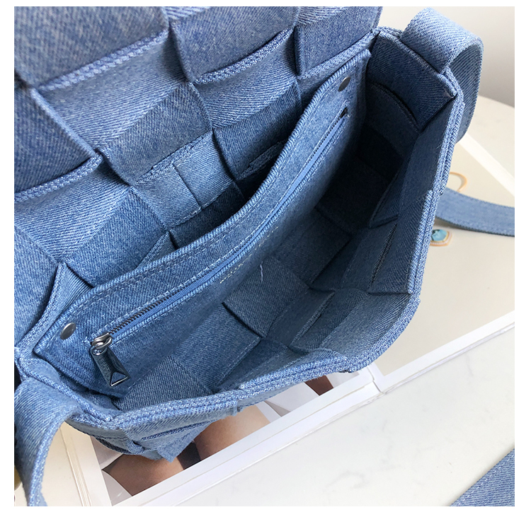 Bottega Veneta Crossbody Box Pouch in Washed Indigo Denim