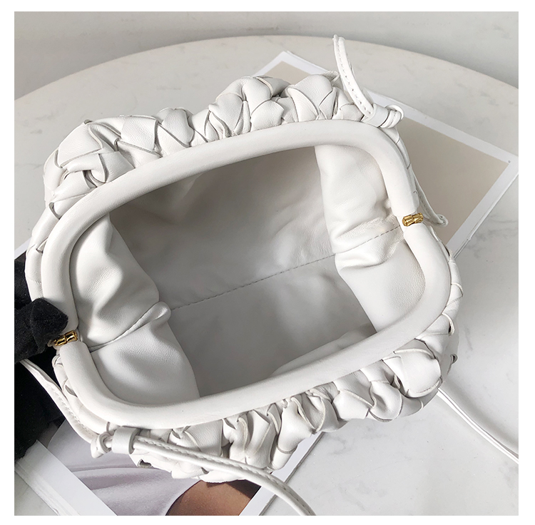 Bottega Veneta Small Arco Bag in Glazed White