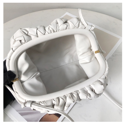 Bottega Veneta Small Arco Bag in Glazed White