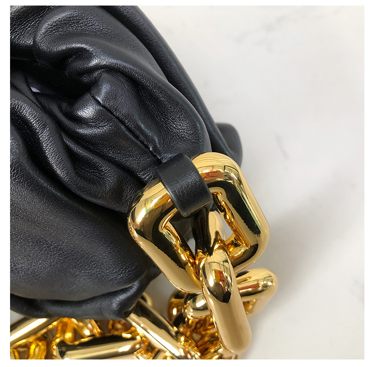 Bottega Veneta Clutch with Chain in Black