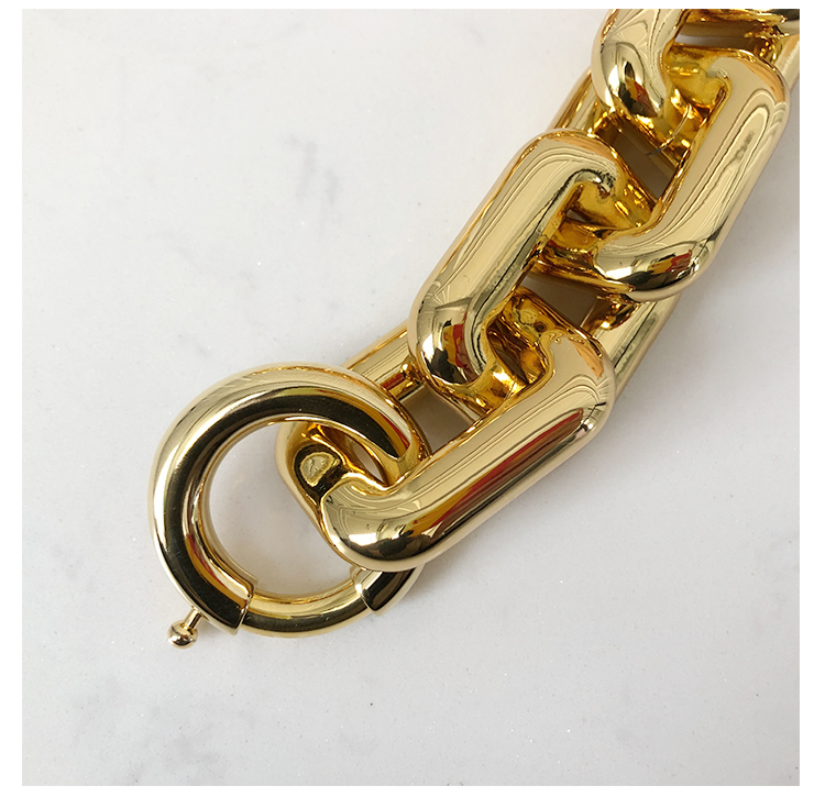 Bottega Veneta Clutch with Chain in Almond