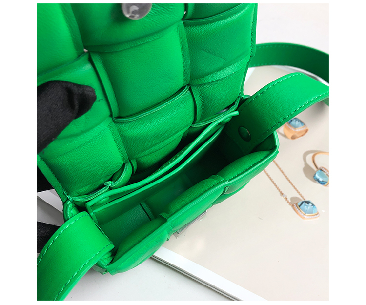 Bottega Veneta Mini Padded Crossbody Bag in Parrot Green (716648)