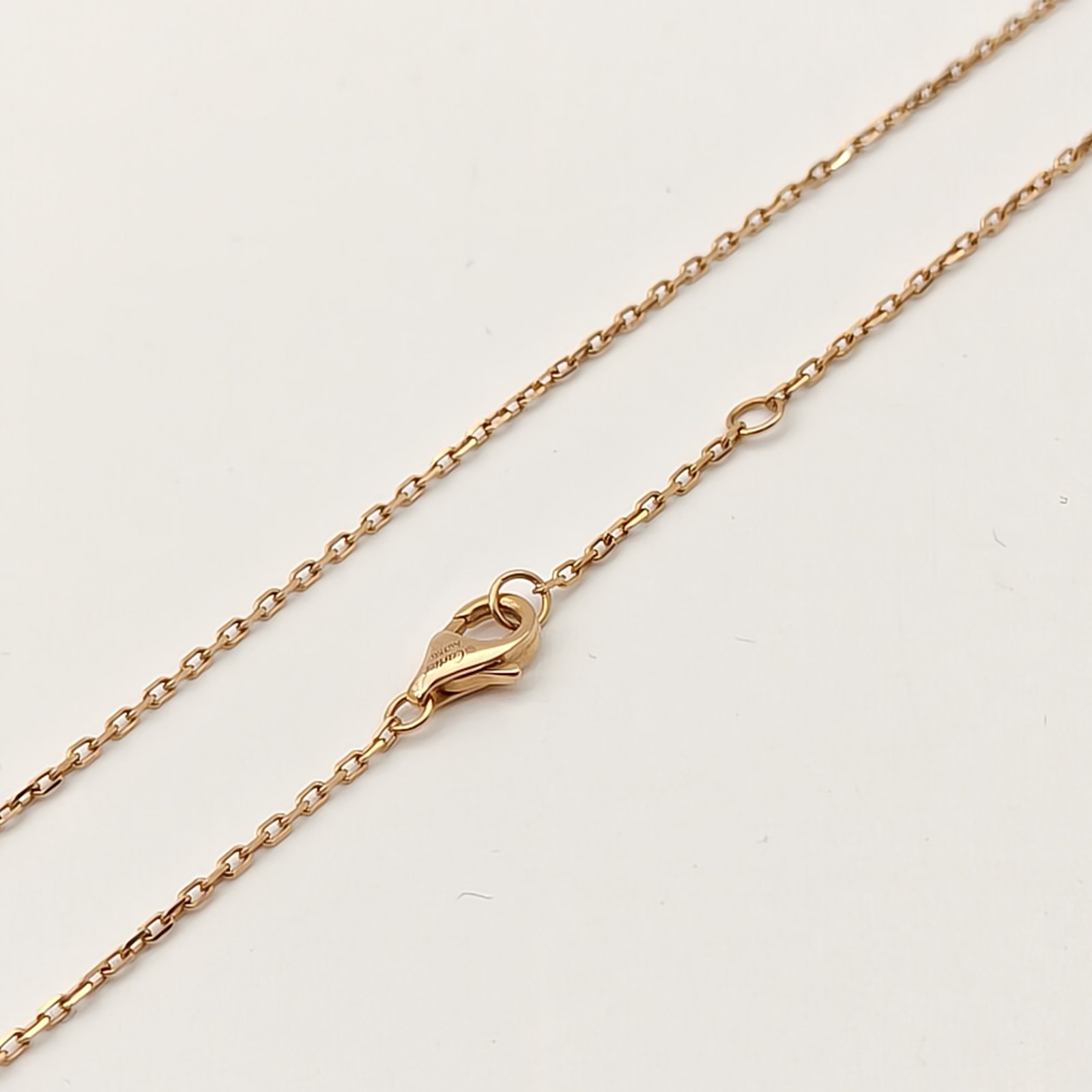 CARTIER JUSTE UN CLOU 18K Gold 14 Diamonds Necklace 18K Rose Gold,Diamond-Hana Vintage