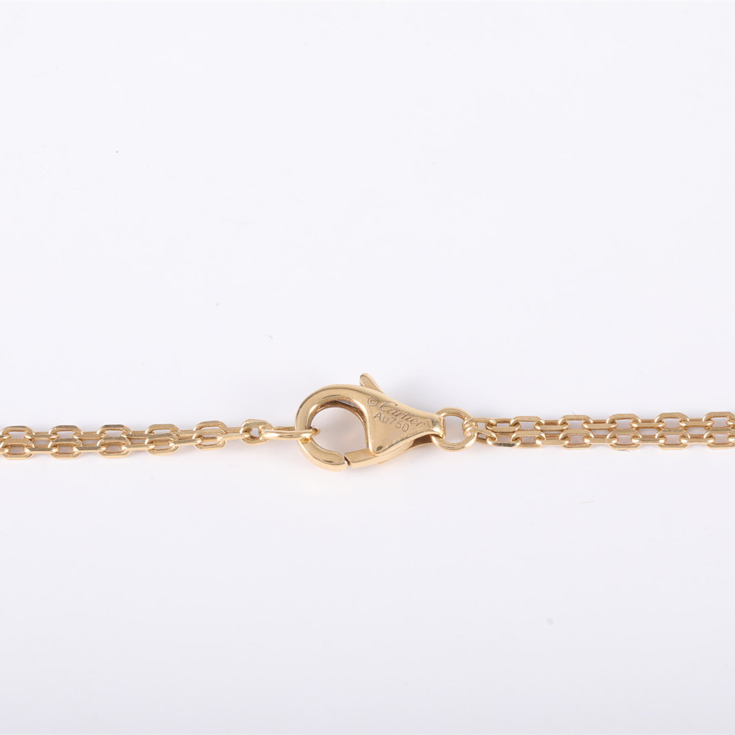 CARTIER LOVE 18K Gold Pendant Necklace with 2 Diamonds 18K Gold,Diamond-Hana Vintage