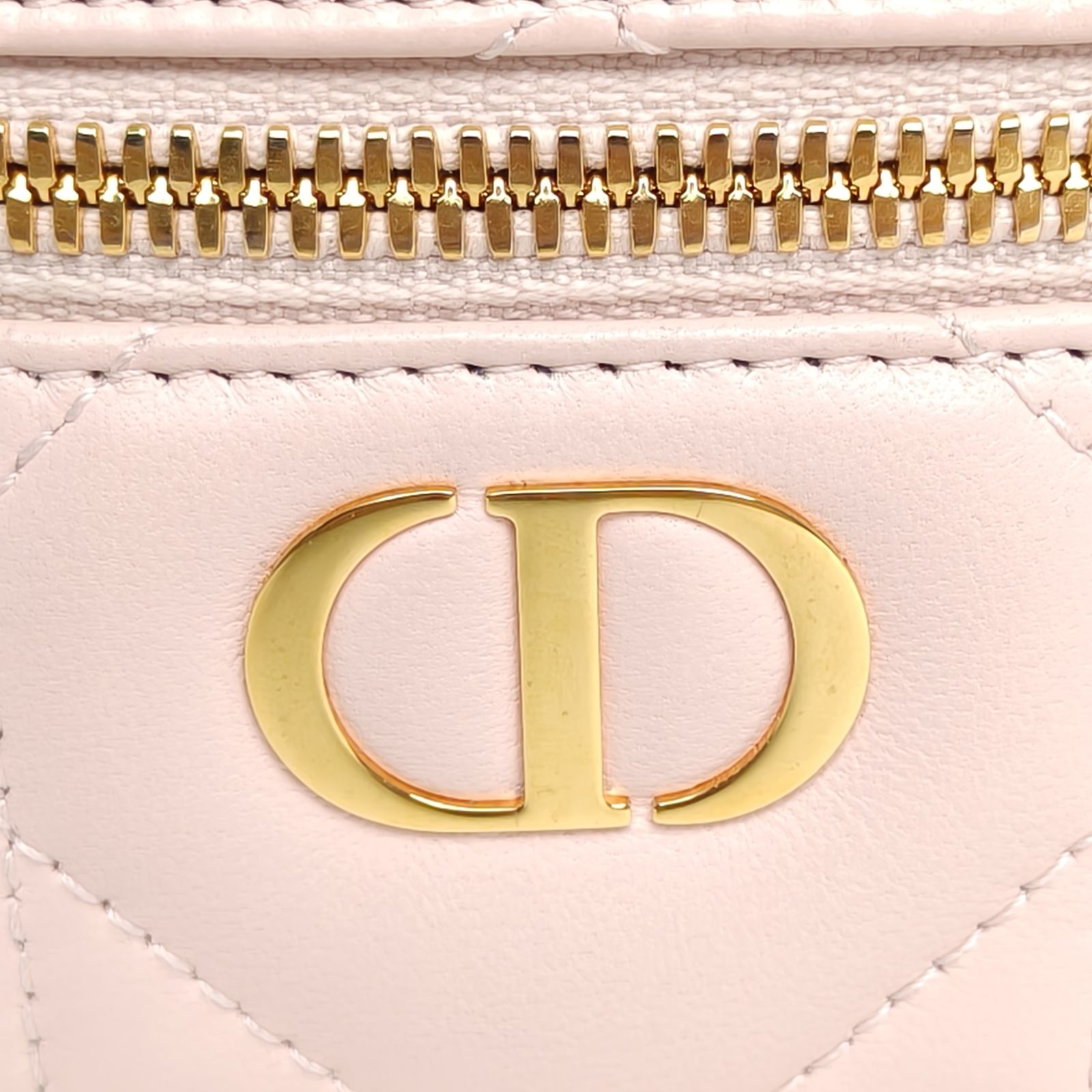DIOR Pink Gold Hardware 2024 30 Montaigne Caro Cosmetic Bag