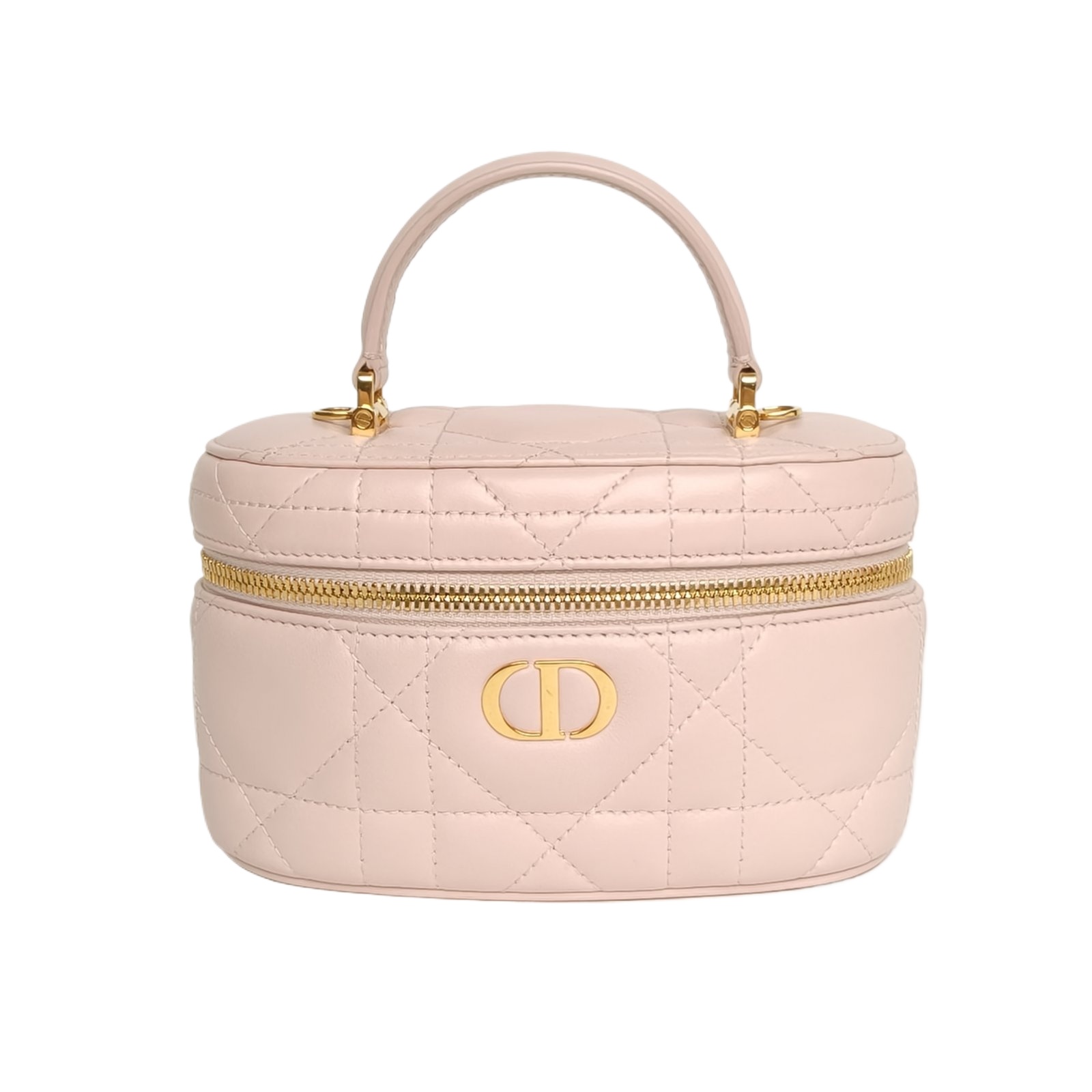 DIOR Pink Gold Hardware 2024 30 Montaigne Caro Cosmetic Bag