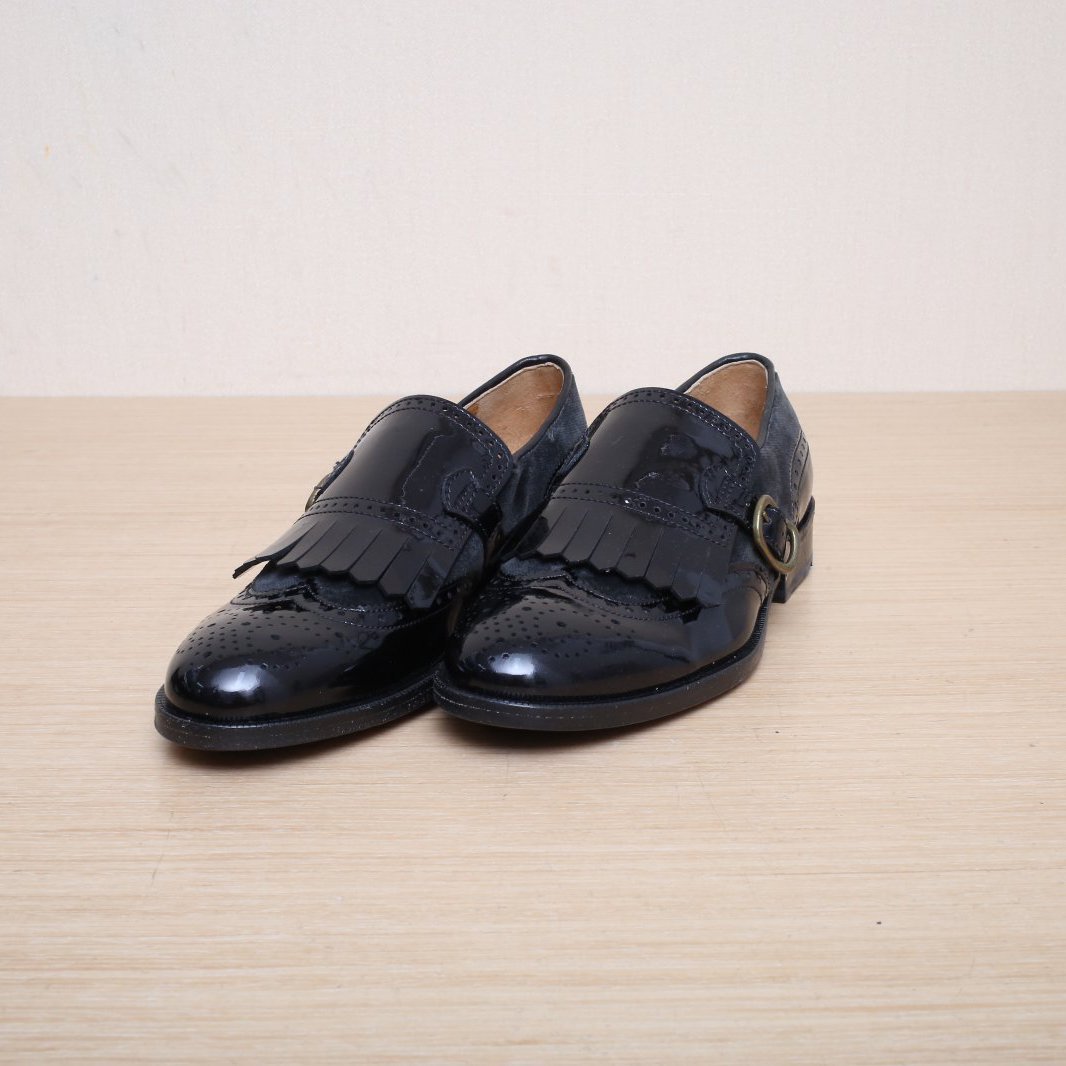 LOTTUSSE LOTTUSSE Leather Shoes S0501 909 Black 36 – Hana Vintage