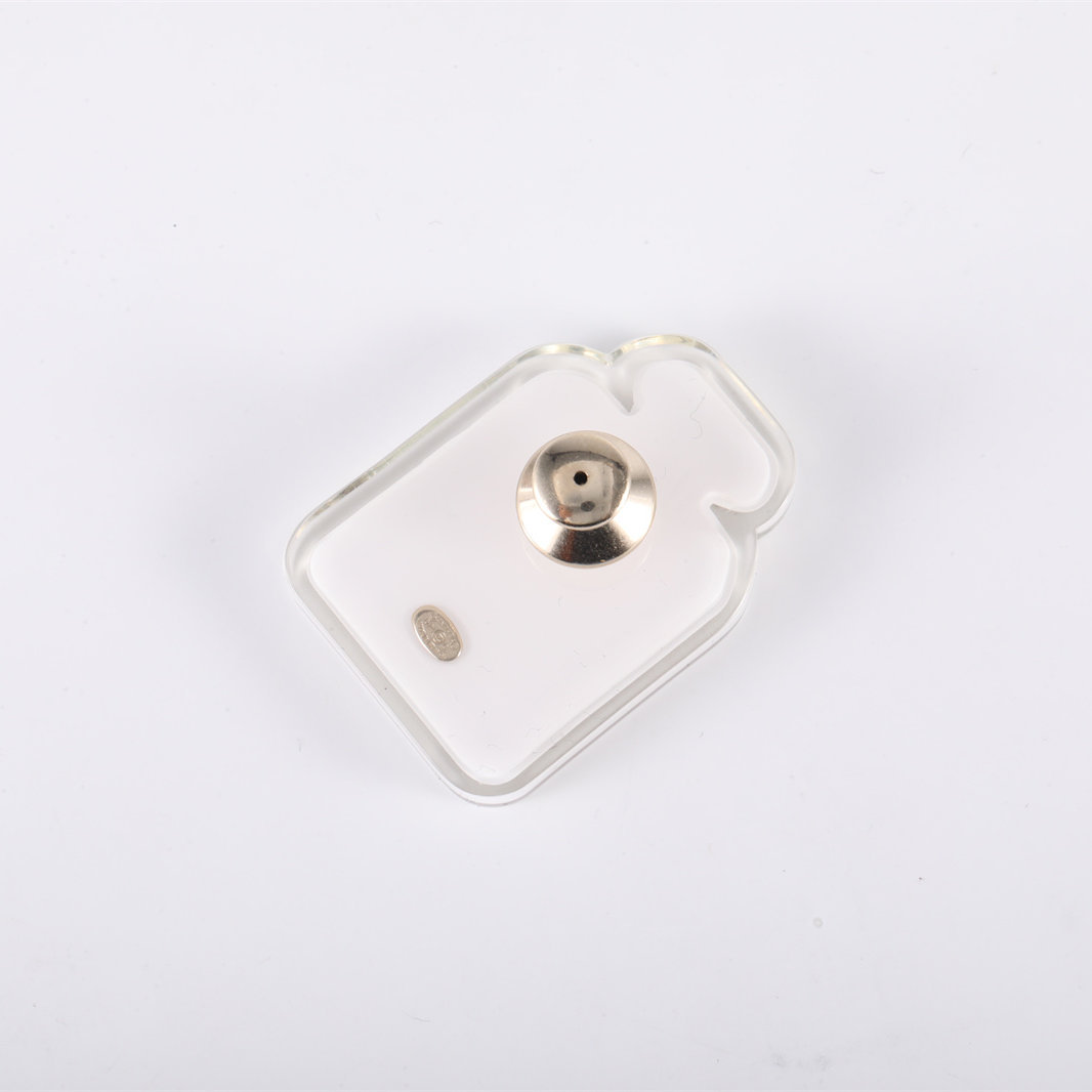 CHANEL Resort Collection Pink Acrylic Perfume Bottle Brooch Alloy-Hana Vintage