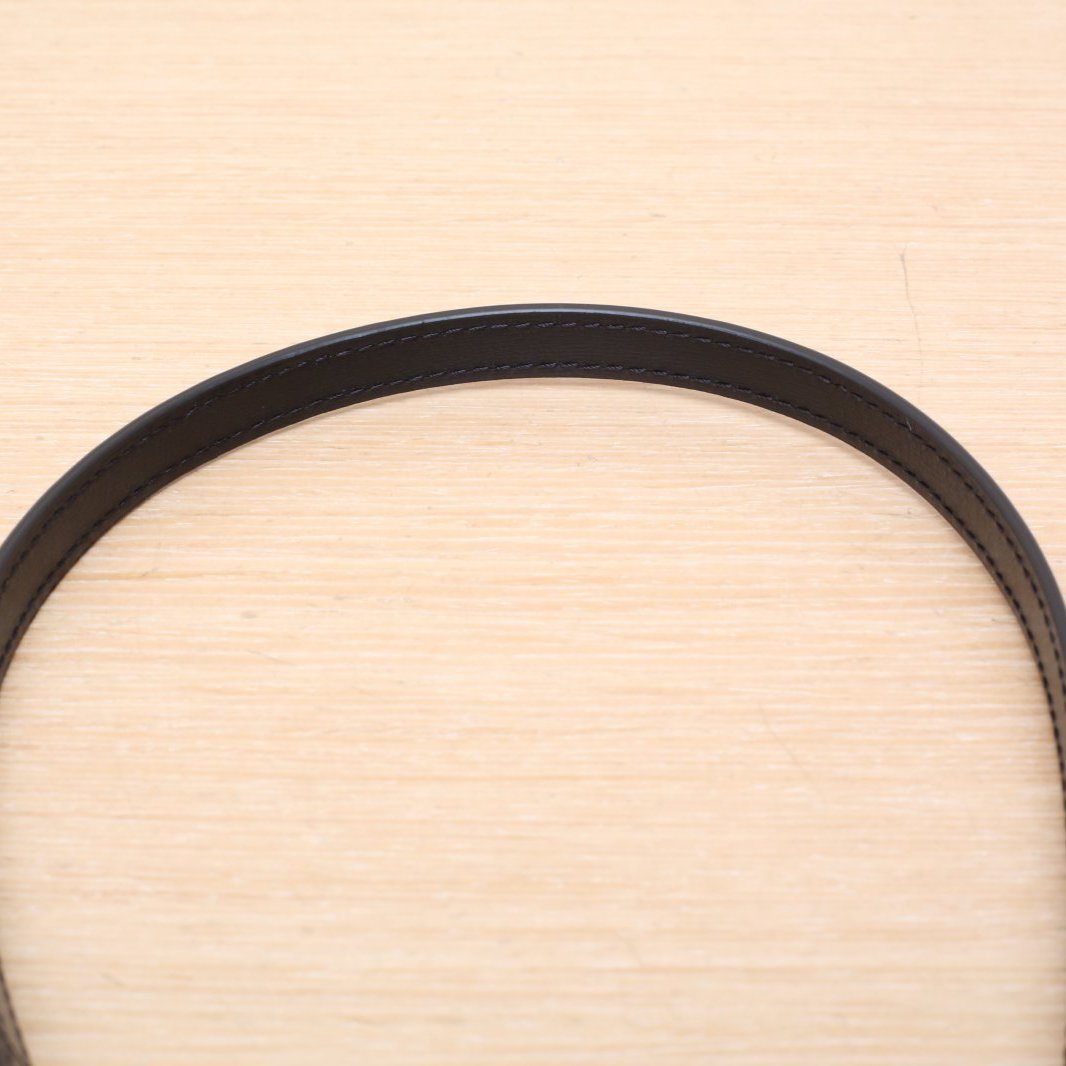 DELVAUX Black Leather C Brillant Ultra Mini Embroidered Flower Studded Charm Crossbody Bag