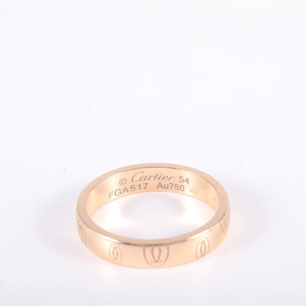 CARTIER Rose Gold Cartier Narrow Ring 18K 18K Rose Gold-Hana Vintage