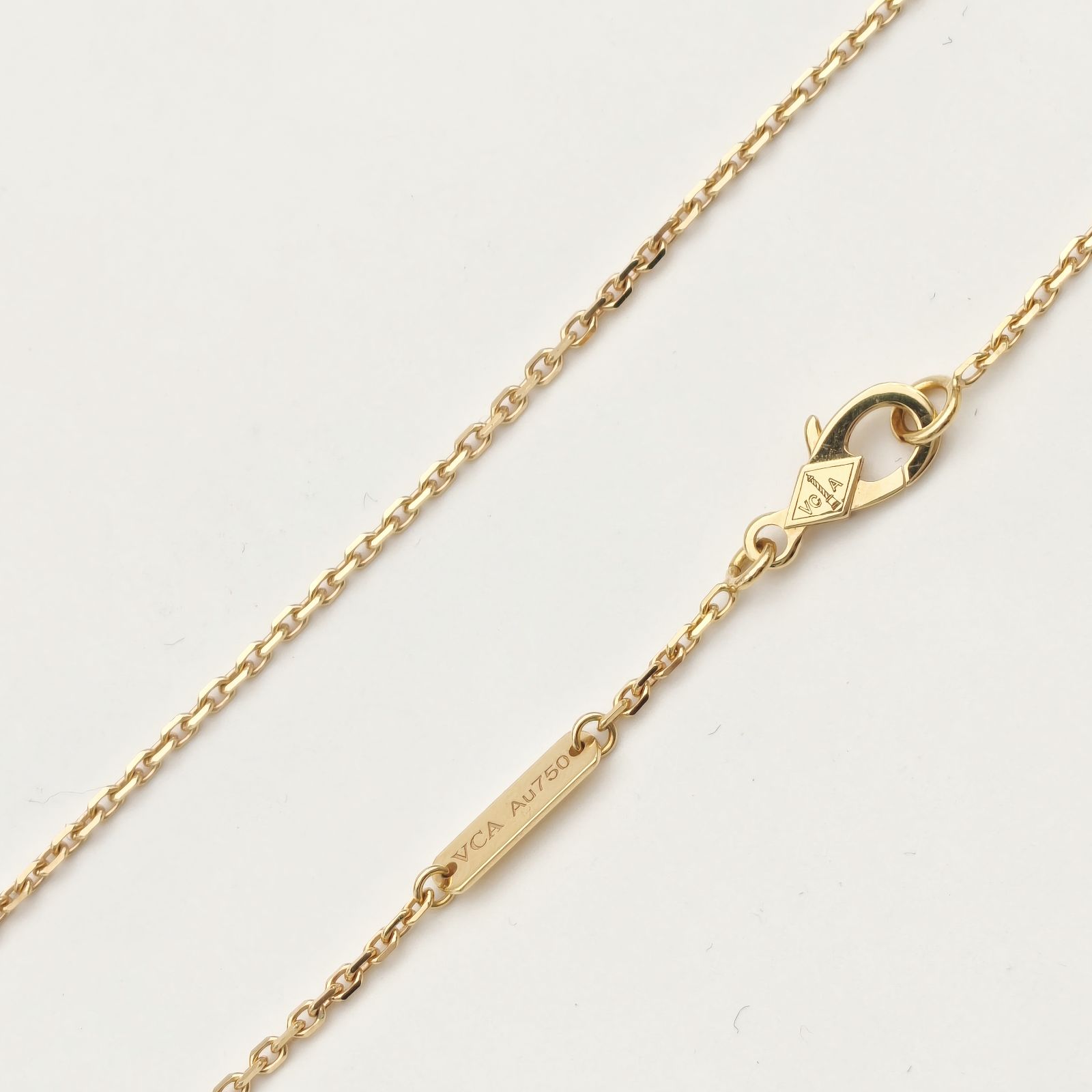 VAN CLEEF&ARPELS Vintage Alhambra Medium Single Flower Necklace 2021 Christmas Single Diamond Diamond,18K Rose Gold,Rhodolite Garnet-Hana Vintage
