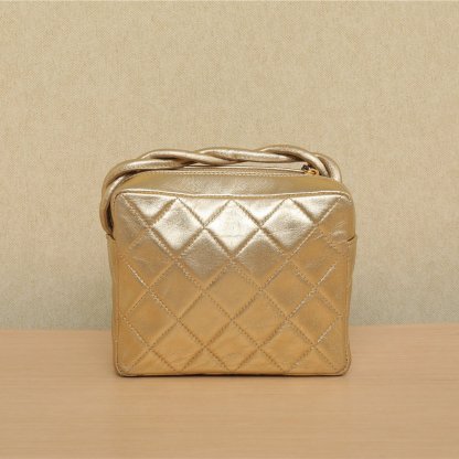 CHANEL Vintage Twisted Strap Crossbody Bag, Gold, 1997