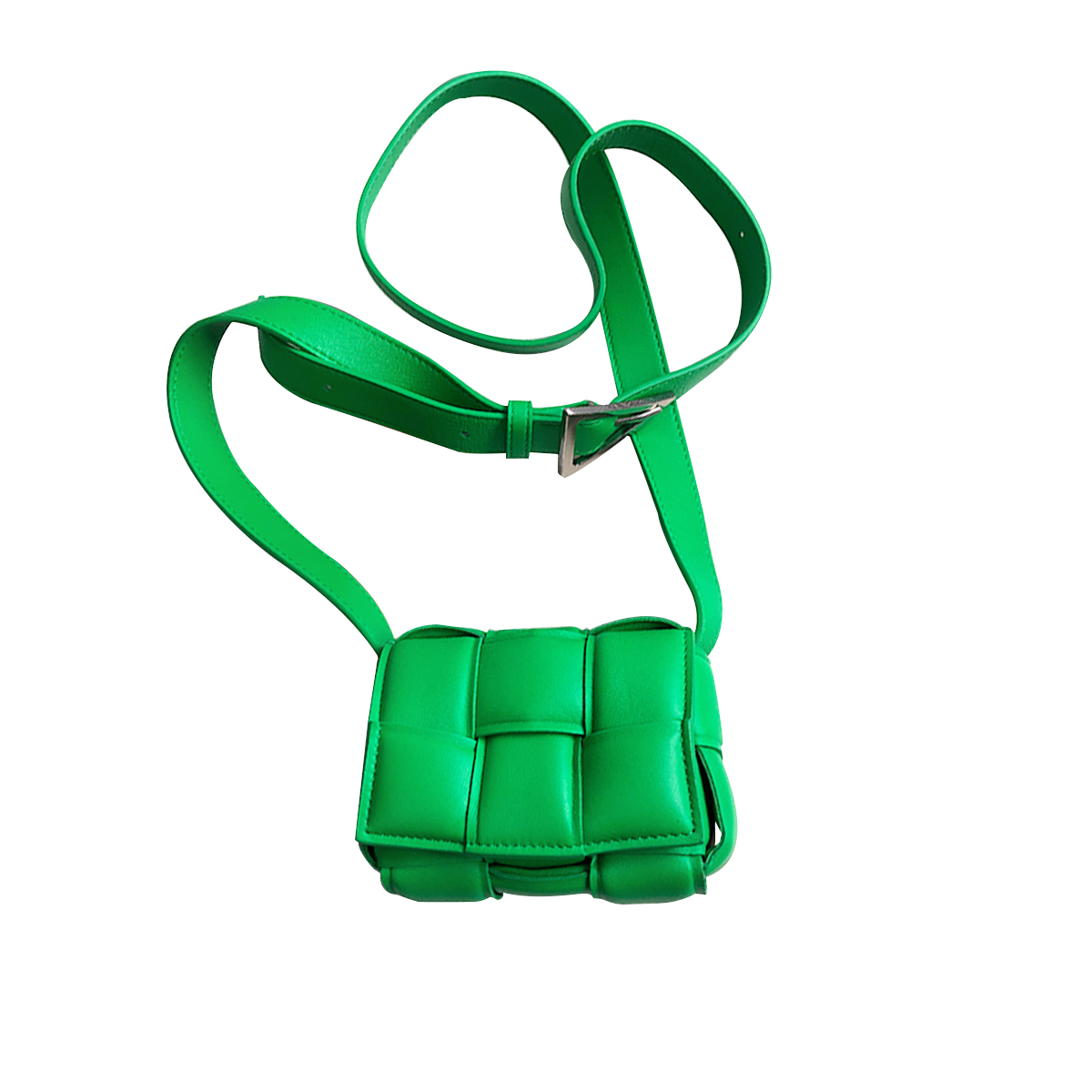 Bottega Veneta Mini Padded Crossbody Bag in Parrot Green (716648)