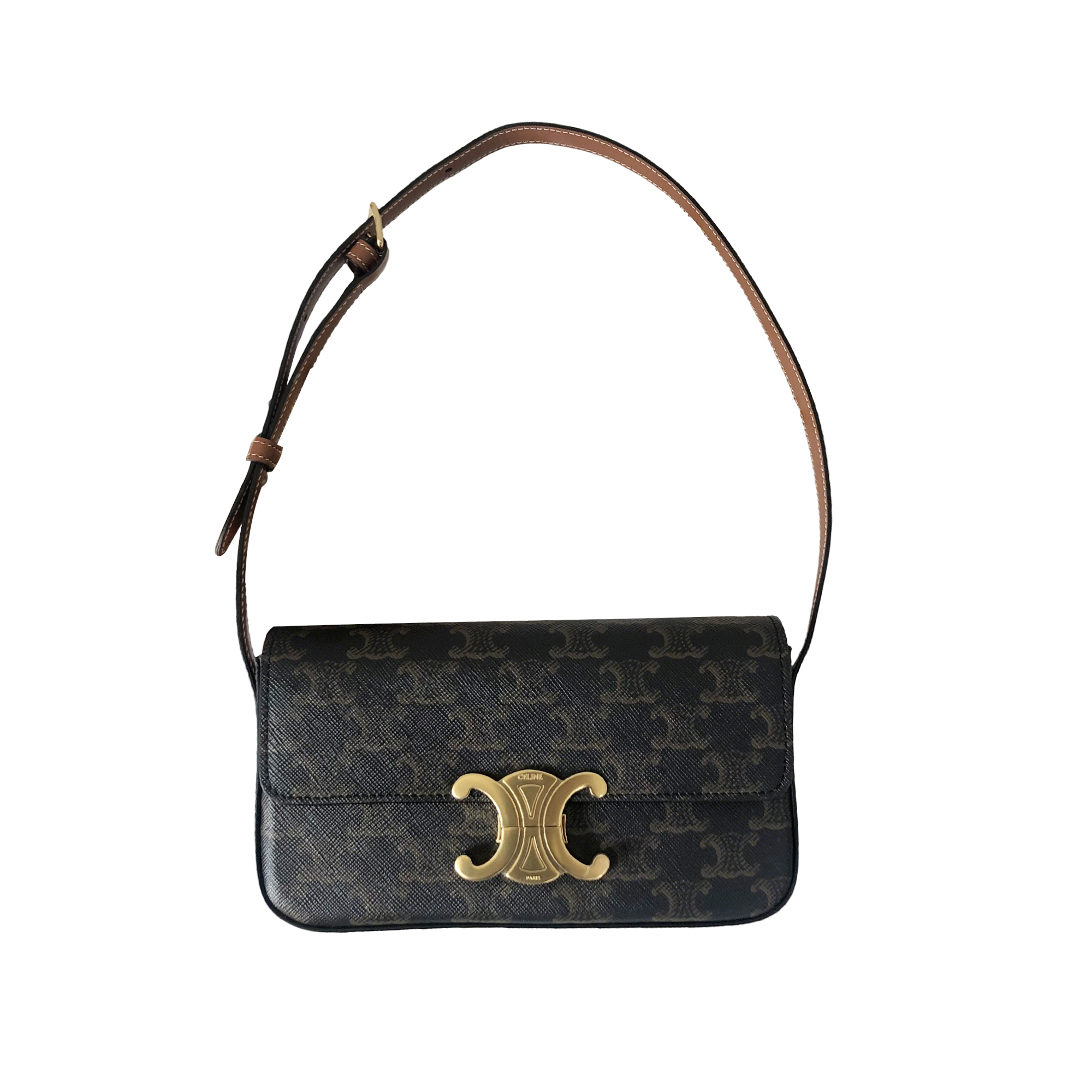 Celine Rectangular Monogram Triomphe Bag