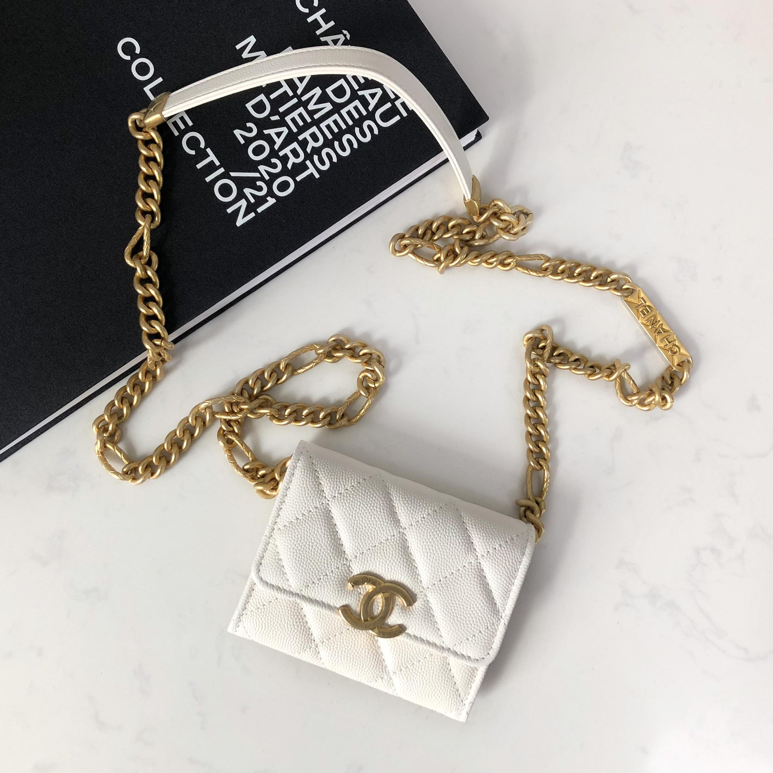 CHANEL Chain Card Holder AP2335