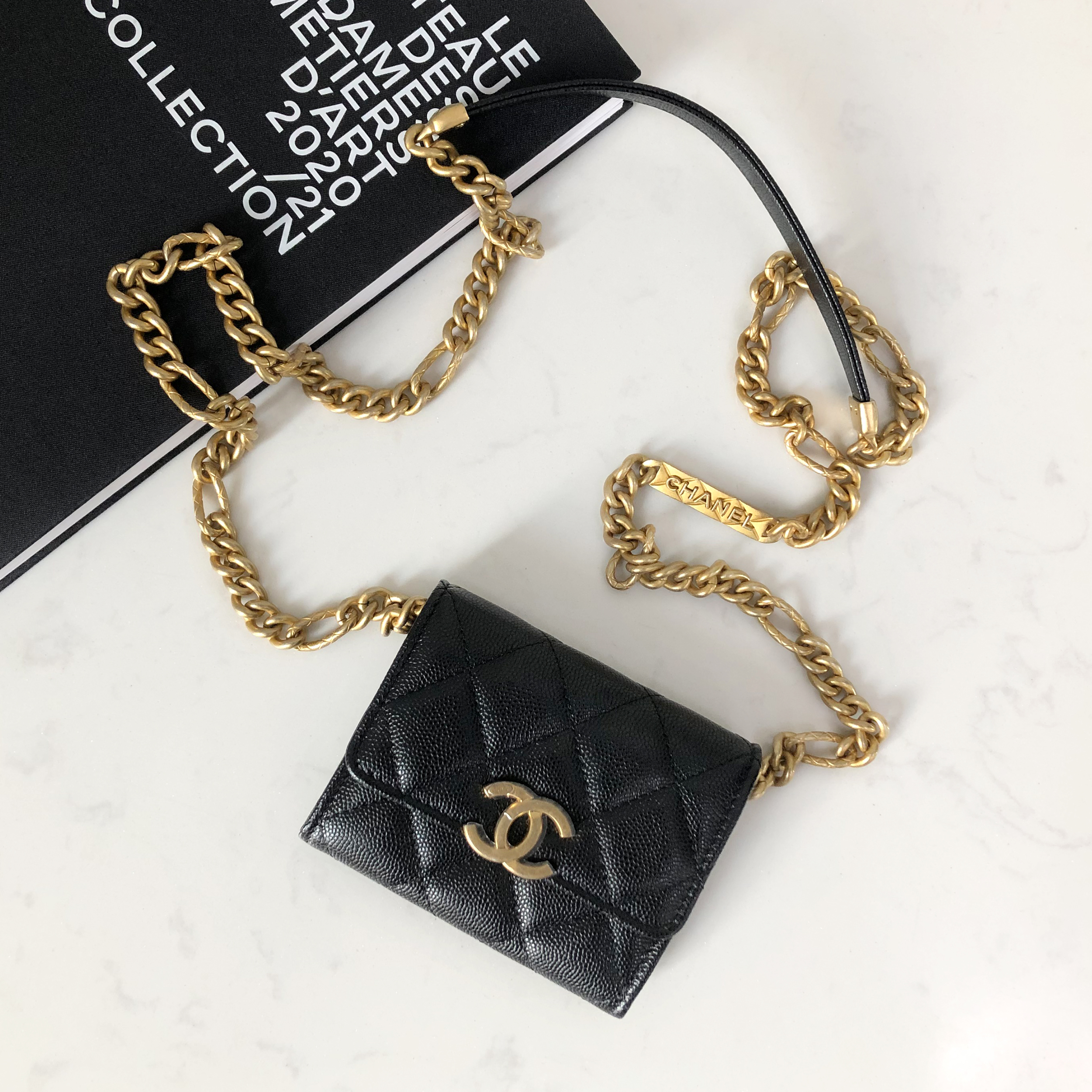 CHANEL Chain Card Holder AP2335