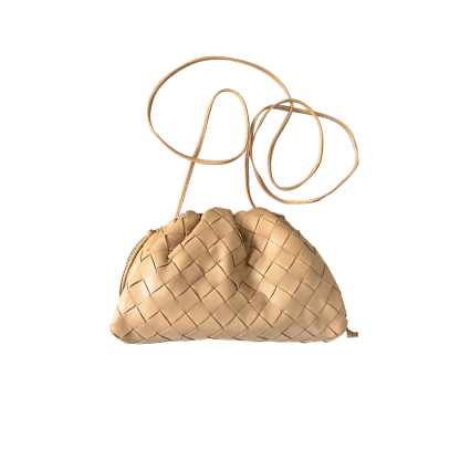 Bottega Veneta Intrecciato Mini Pouch in Almond