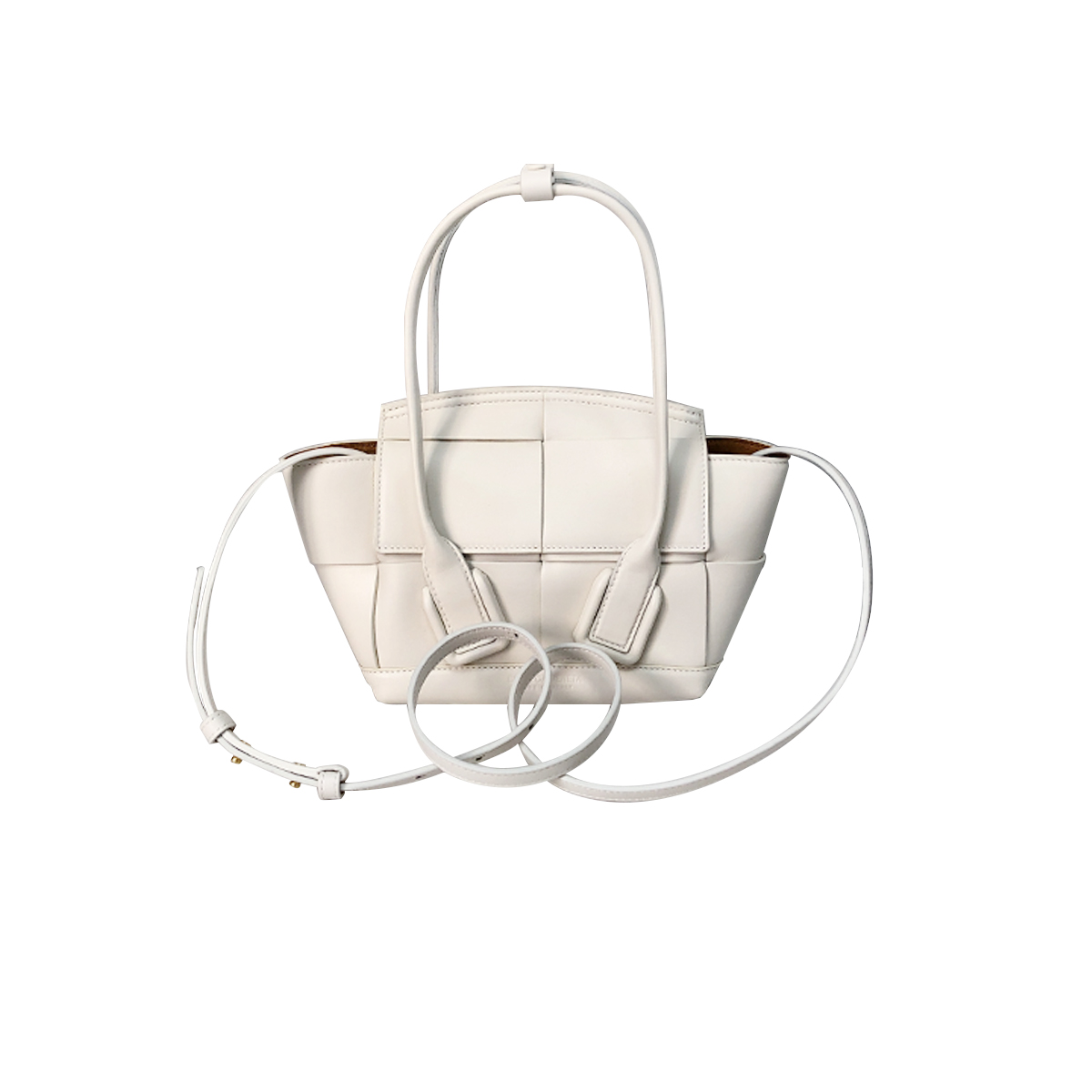Bottega Veneta Mini Arco Bag in White