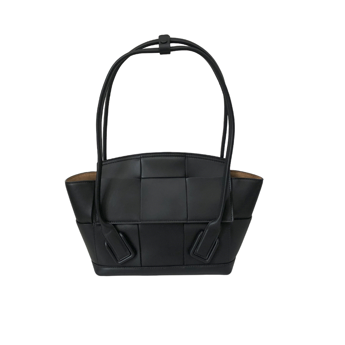 Bottega Veneta Small Arco Bag in Glazed Black