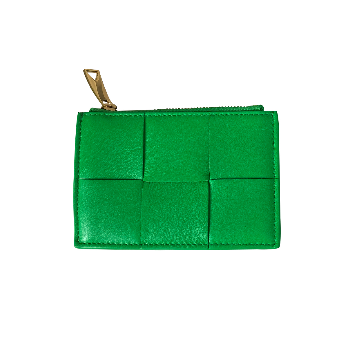 Bottega Veneta Card Case in Parrot Green
