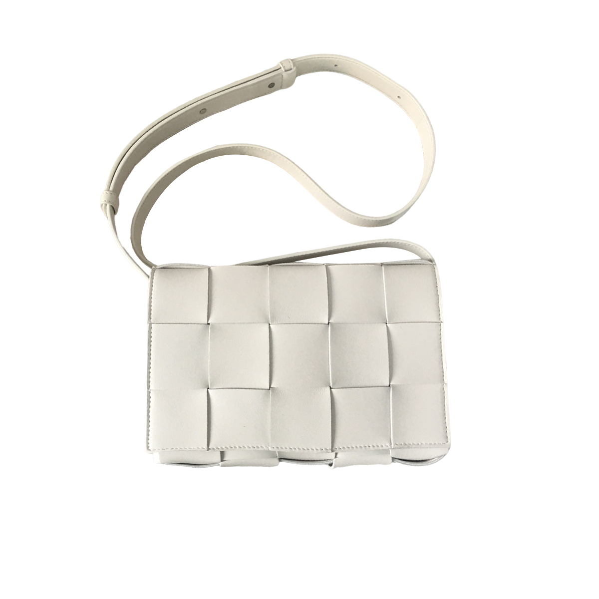 Bottega Veneta Crossbody Box Pouch in White