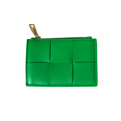 Bottega Veneta Card Case in Parrot Green