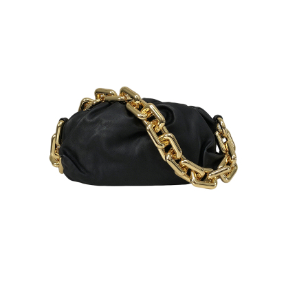 Bottega Veneta Clutch with Chain in Black