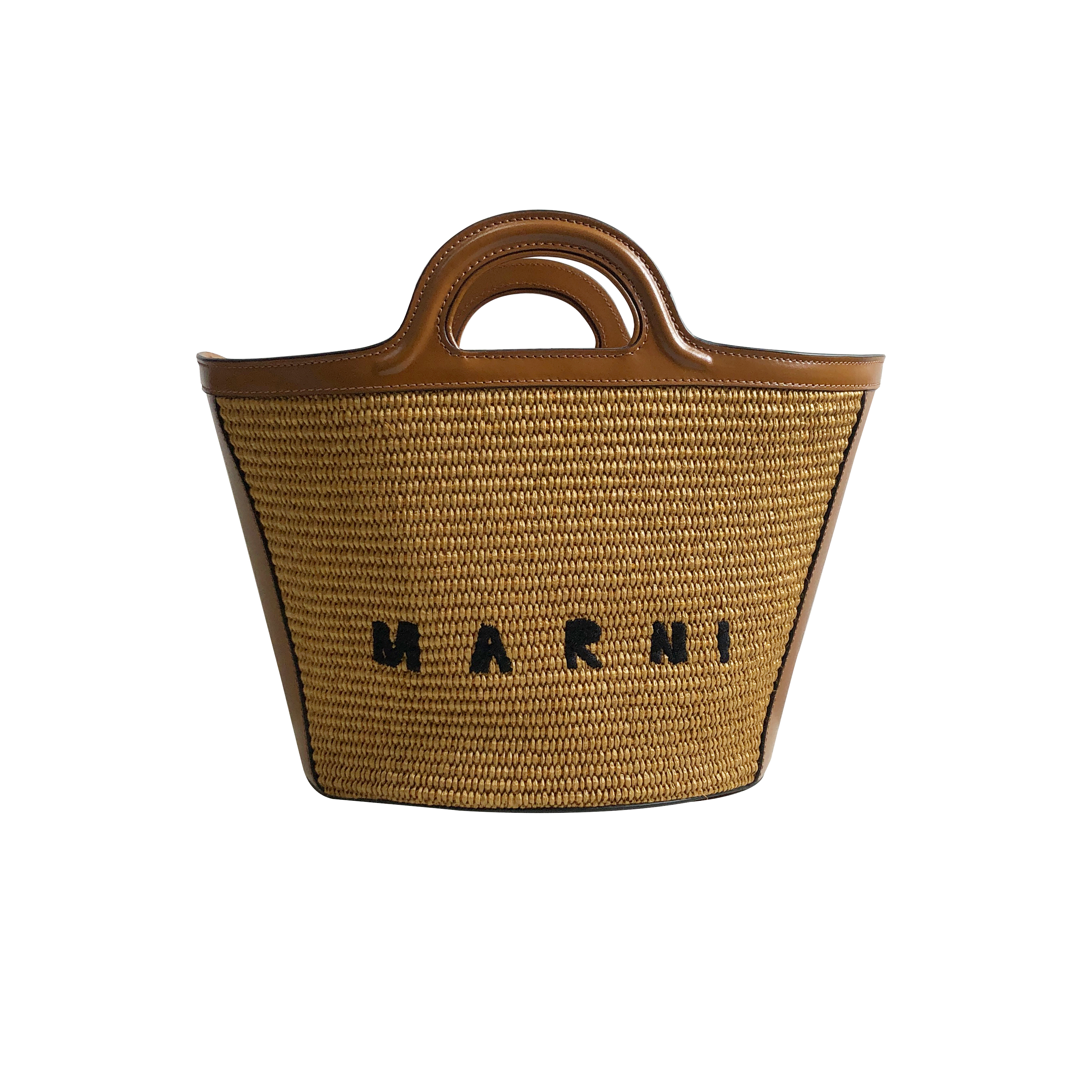 Marni Woven Basket Small, Brown