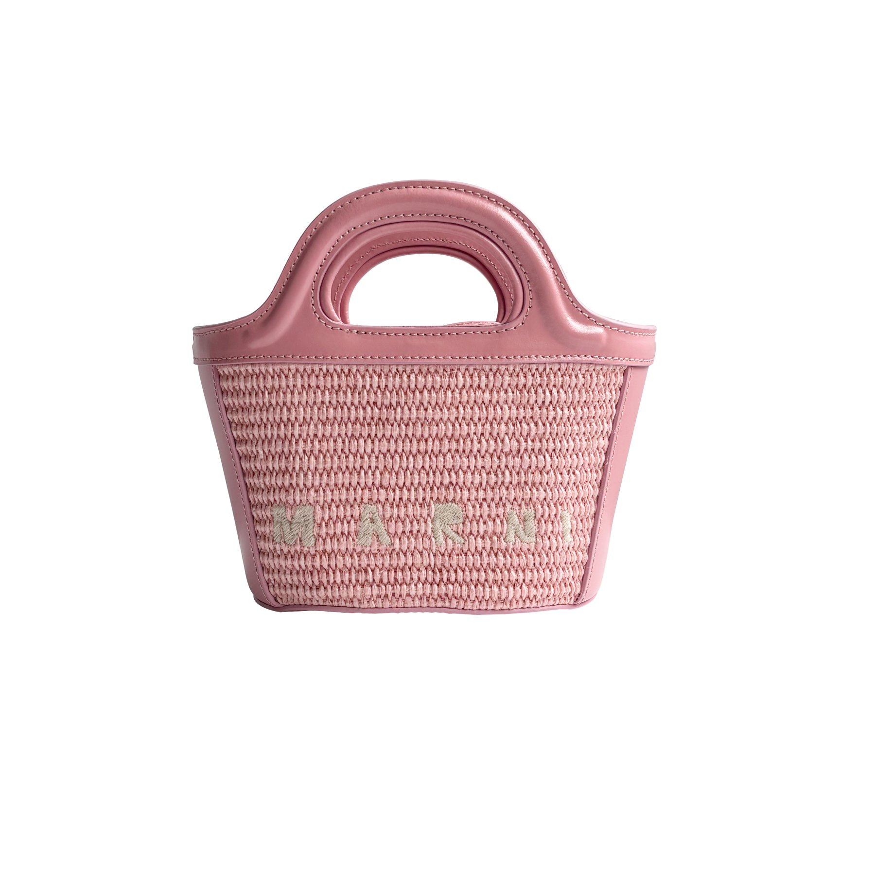 Marni Woven Basket MINI, Pink
