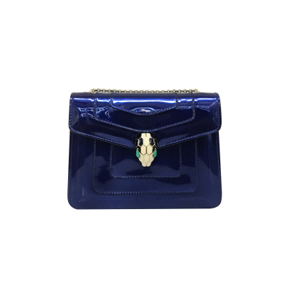 BVLGARI Square Bag Metallic Royal Blue 281206