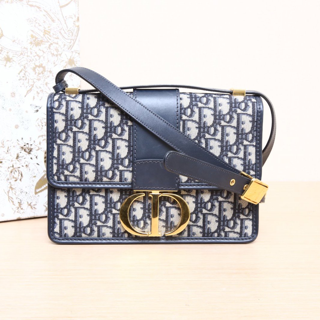*DIOR 30 Montaigne Leather Shoulder Strap, Large Size, 24-Piece Combination-Hana Vintage