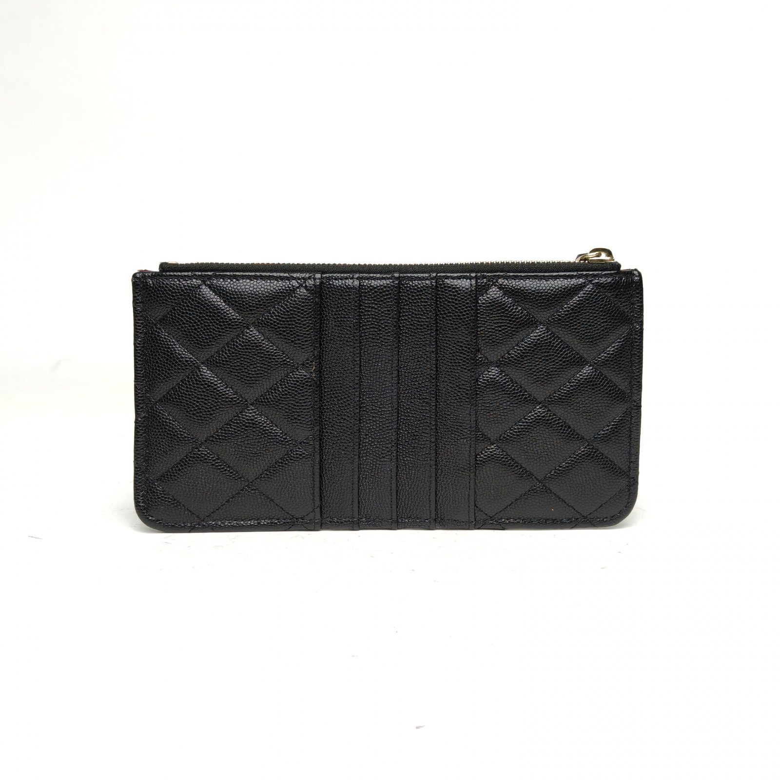 *CHANEL Black 2020 Gold Hardware Long Phone Case Card Holder-Hana Vintage