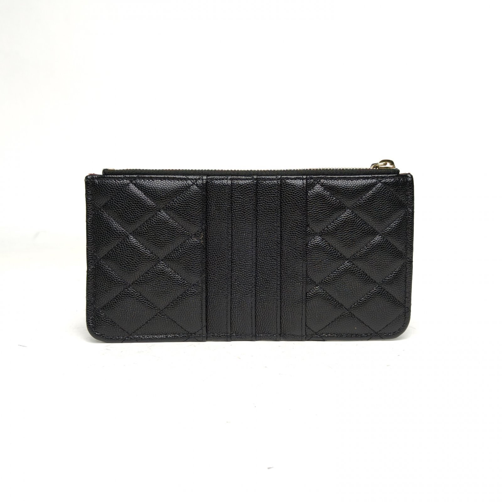 *CHANEL Black 2020 Gold Hardware Long Phone Case Card Holder-Hana Vintage