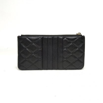 *CHANEL Black 2020 Gold Hardware Long Phone Case Card Holder-Hana Vintage