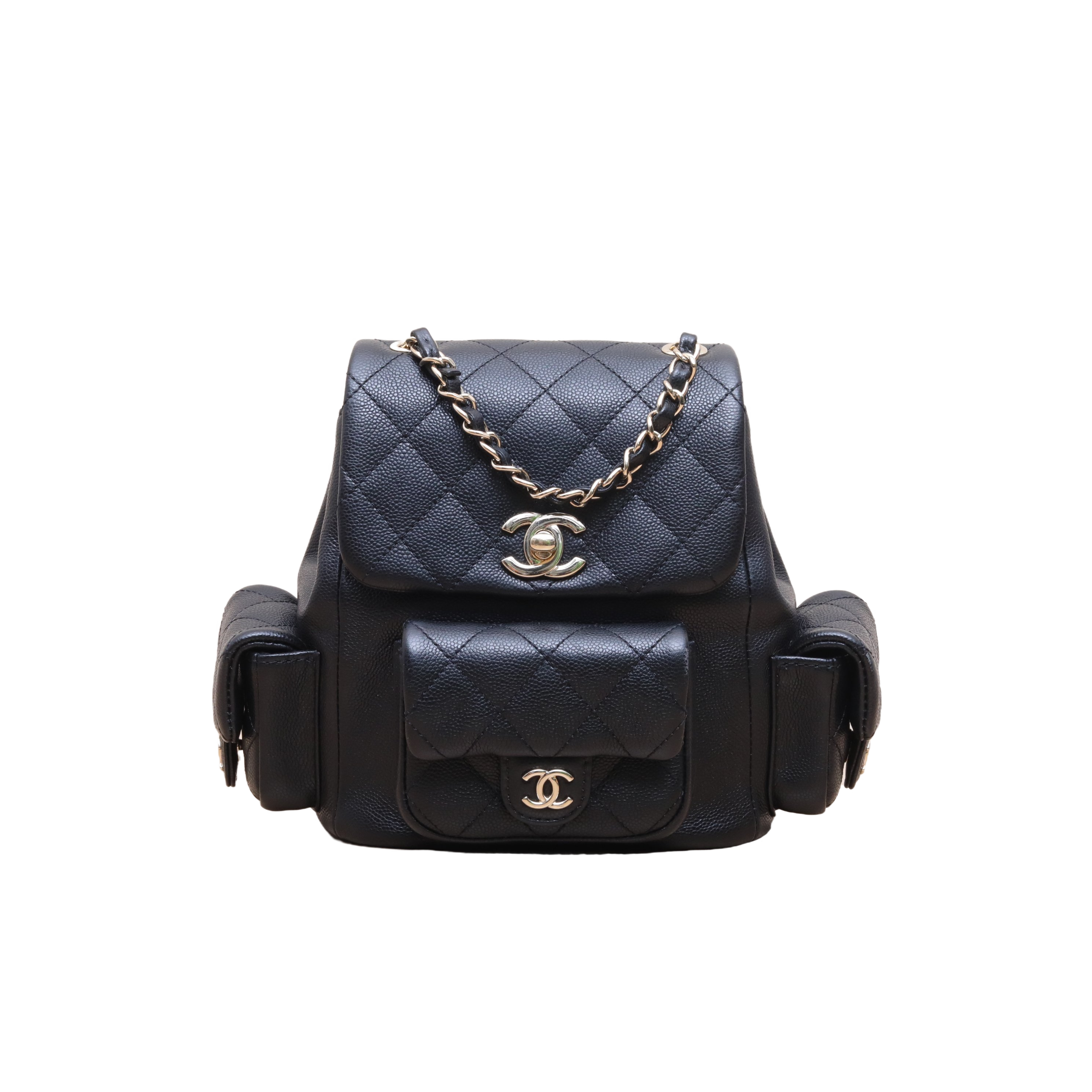 *CHANEL 23K Cargo Duma Tank Backpack, Small Size, 18cm-Hana Vintage