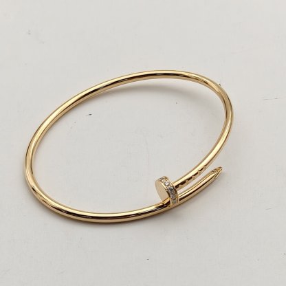 CARTIER JUSTE UN CLOU Thin Version 20 Diamonds Bracelet 18K Gold-Hana Vintage