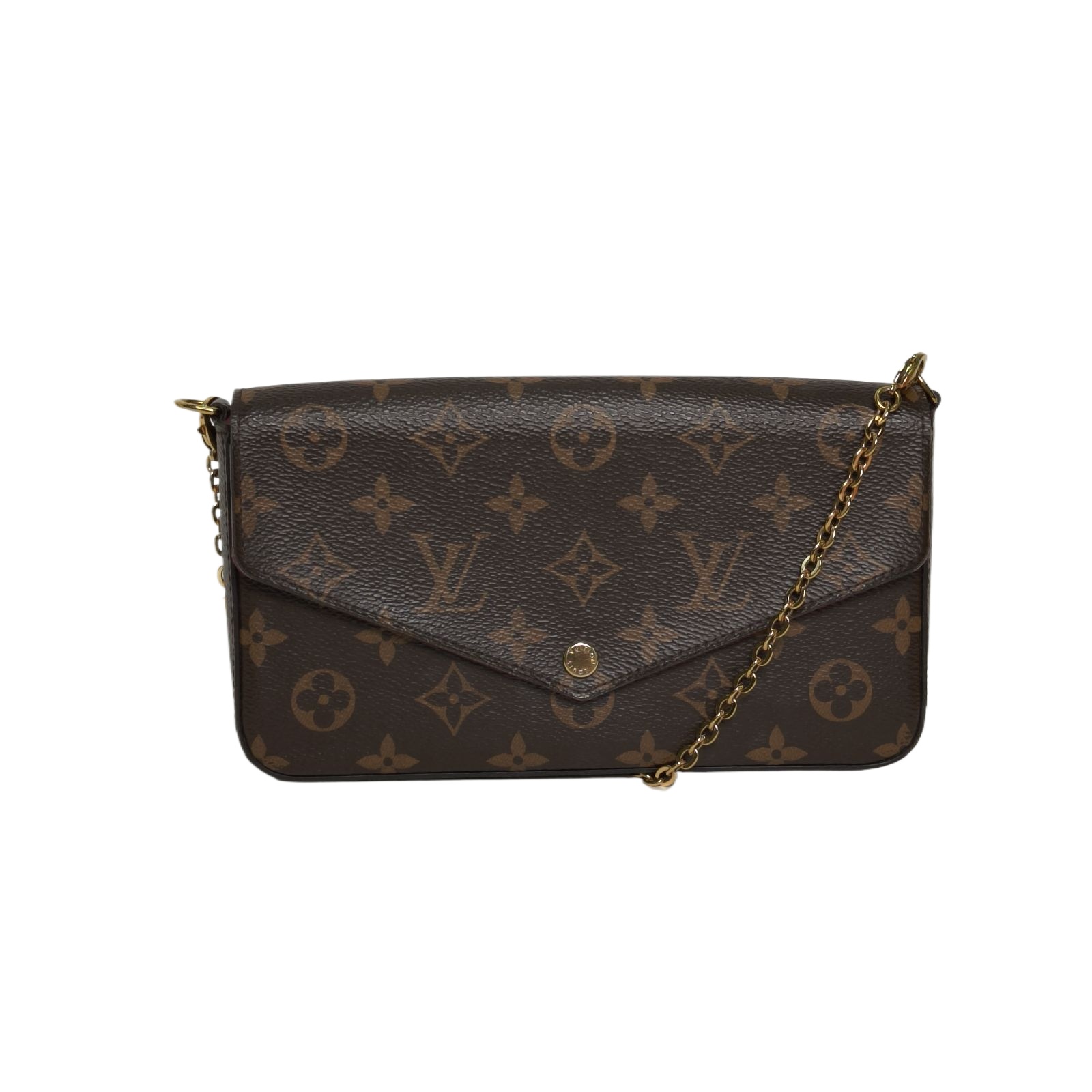 *LOUIS VUITTON POCHETTE FELICIE Felice Pochette Chain Bag-Hana Vintage