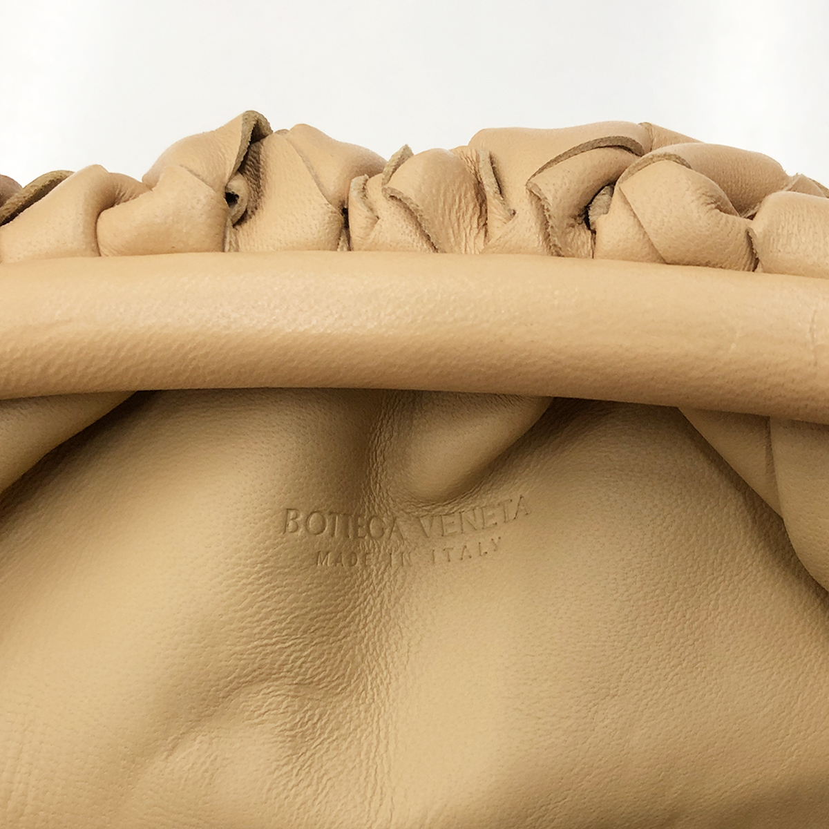 Bottega Veneta Intrecciato Mini Pouch in Almond