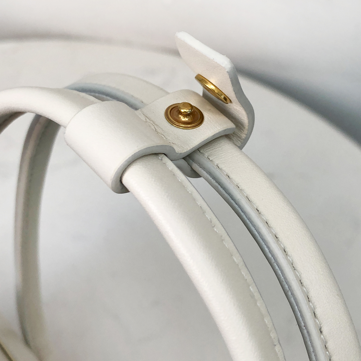 Bottega Veneta Mini Arco Bag in White