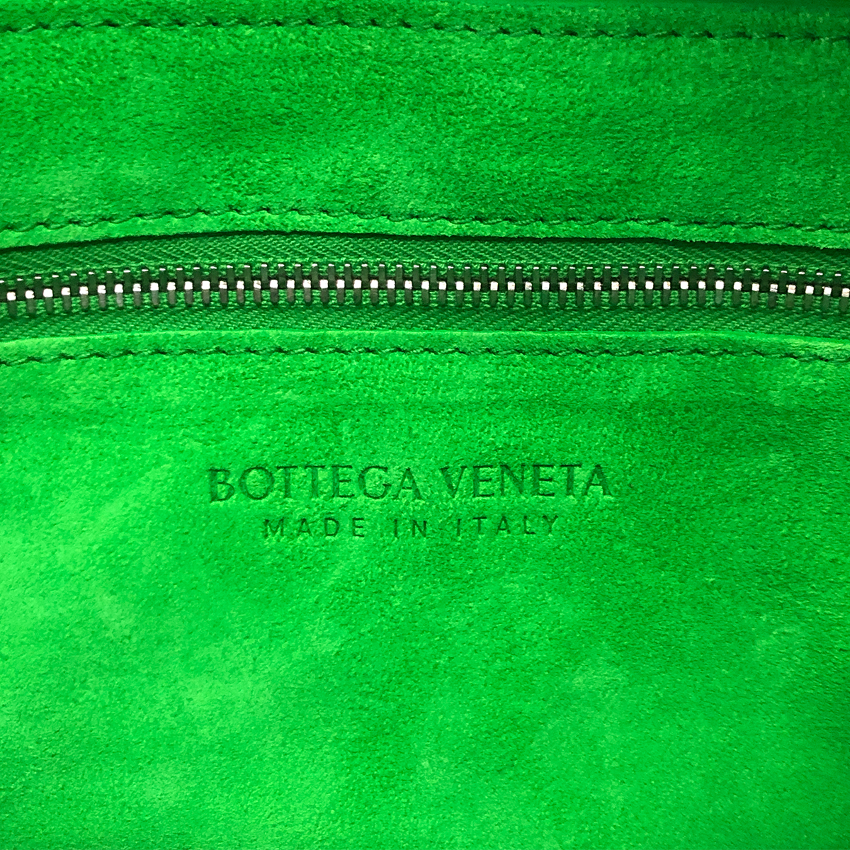Bottega Veneta Crossbody Box Pouch in White and Parrot Green