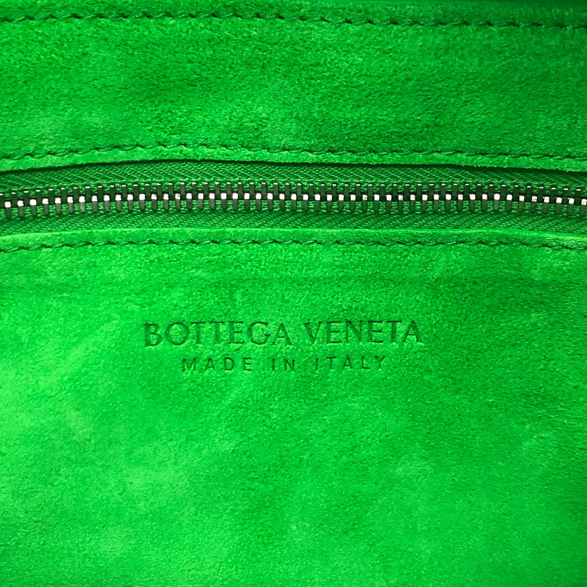 Bottega Veneta Crossbody Box Pouch in White and Parrot Green
