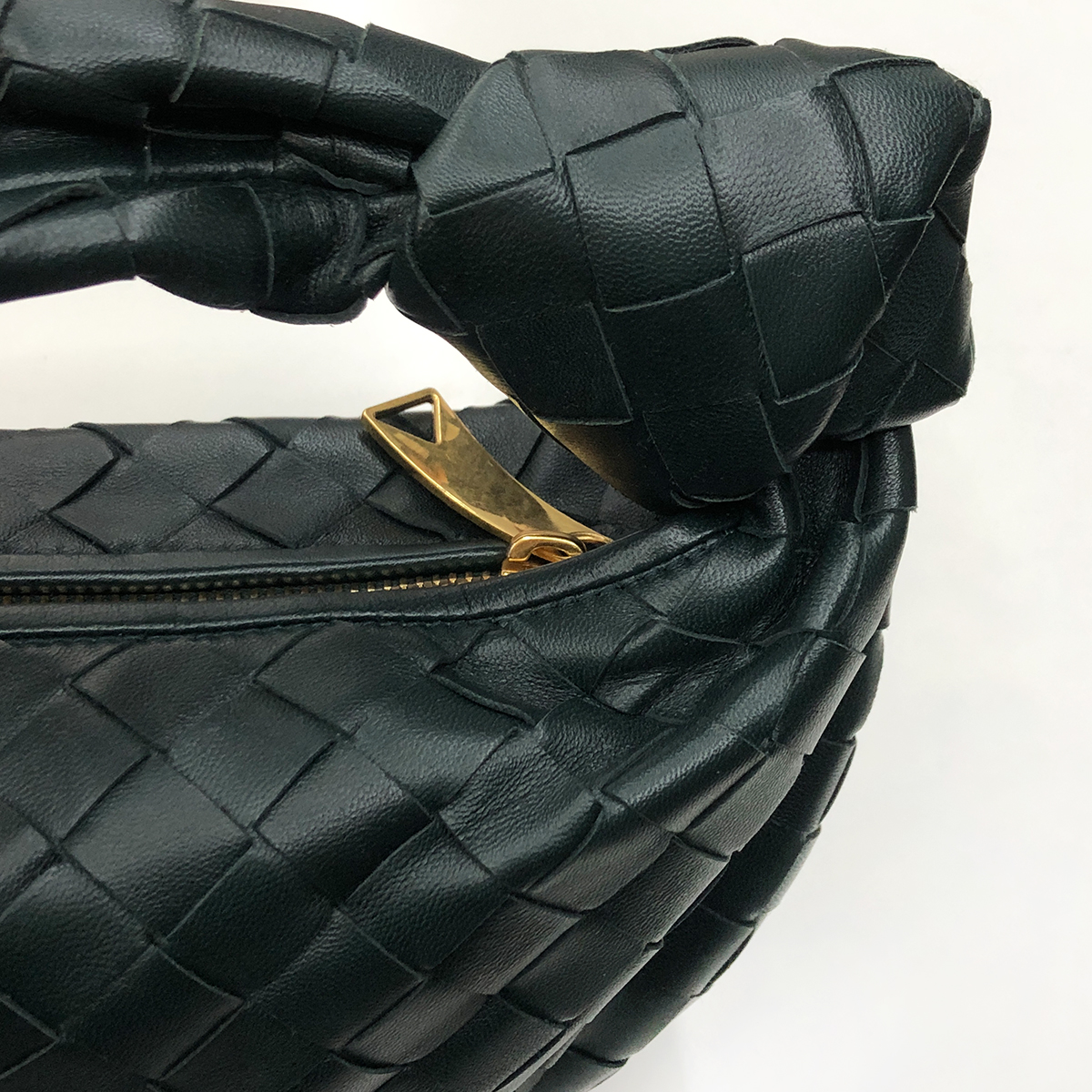 Bottega Veneta Mini Jodie in Intrecciato Ink Green
