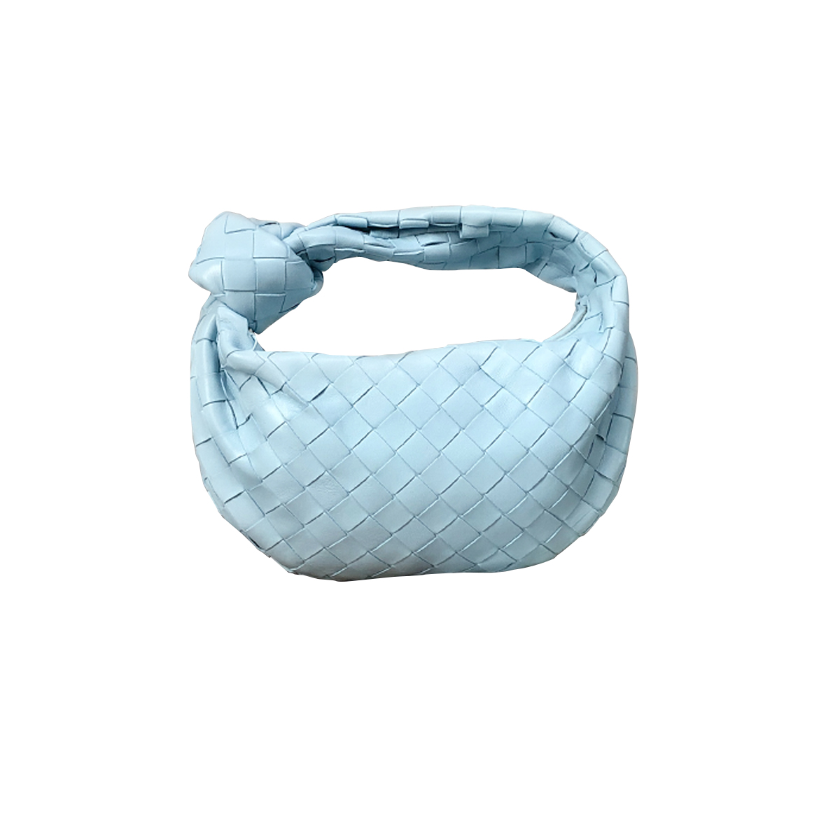 Bottega Veneta Mini Jodie in Intrecciato Light Blue