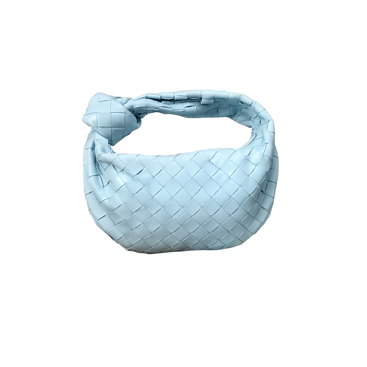 Bottega Veneta Mini Jodie in Intrecciato Light Blue