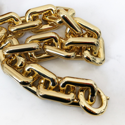 Bottega Veneta Large Clutch with Chain in Ginger