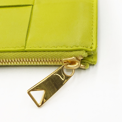Bottega Veneta Card Case in Kiwi