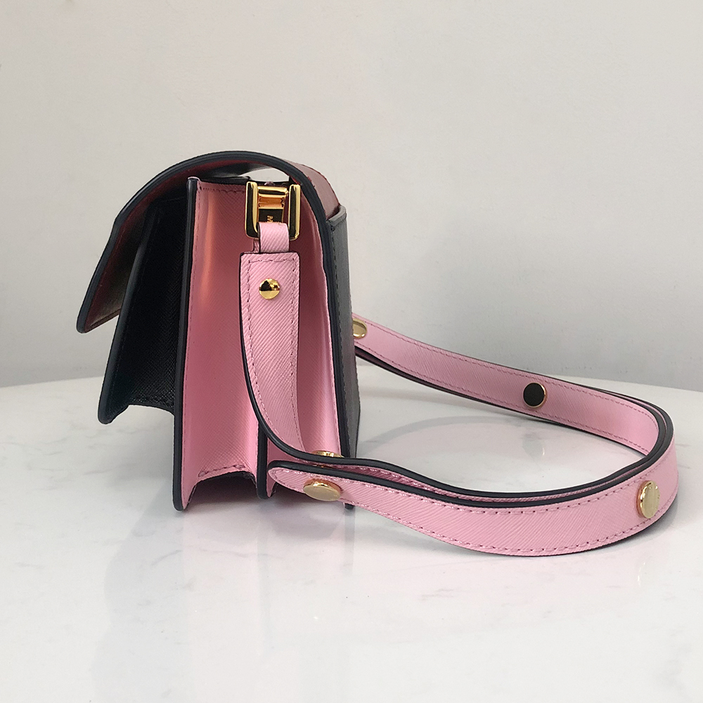 Marni Mini Accordion Bag, Red and Black