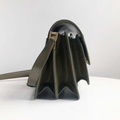 Marni Woven Accordion Bag, Olive Green